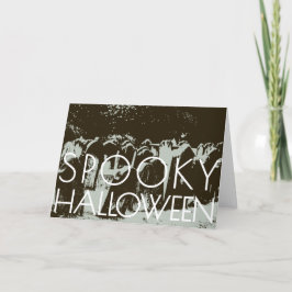ハロウィン不気味カードテンプレート 案内状