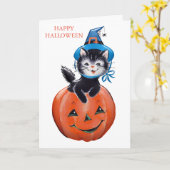 ハロウィン不気味カード カード (黄色い花)