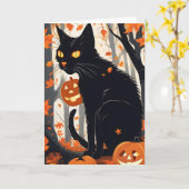 ハロウィン不気味カード カード (黄色い花)