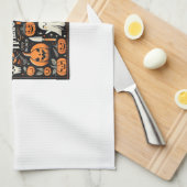 ハロウィン不気味キッチンタオル キッチンタオル (四つ折り)
