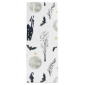 ハロウィン不気味キャッスルムーンこうもりツリー ワインギフトバッグ (裏面)