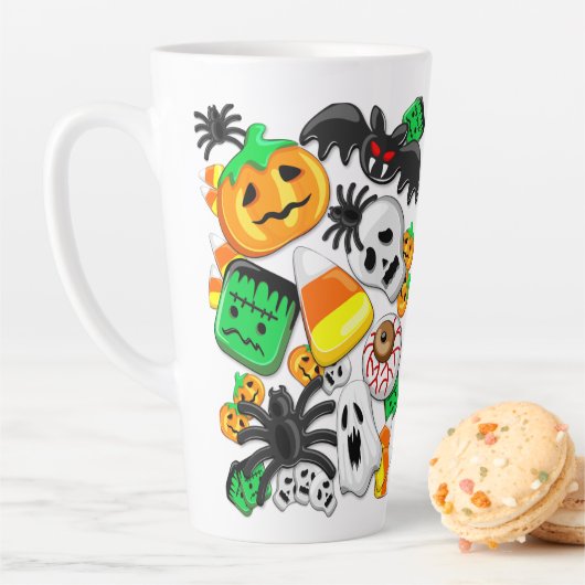 ハロウィン不気味キャンディパーティー カフェラテマグ (インサイチュ)