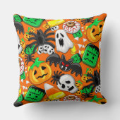 ハロウィン不気味キャンディパーティー クッション (裏面)