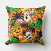 ハロウィン不気味キャンディパーティー クッション (正面)