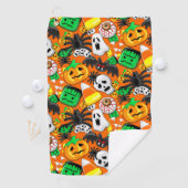 ハロウィン不気味キャンディパーティー ゴルフタオル (インサイチュ)