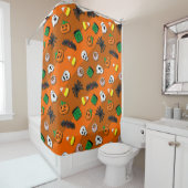 ハロウィン不気味キャンディパーティー シャワーカーテン (インサイチュ)