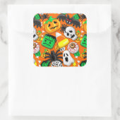 ハロウィン不気味キャンディパーティー スクエアシール (バッグ)