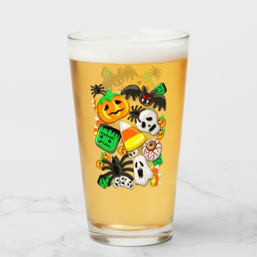 ハロウィン不気味キャンディパーティー タンブラーグラス (ドリンク正面)