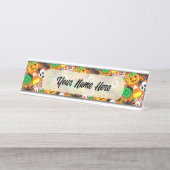 ハロウィン不気味キャンディパーティー デスクネームプレート (正面)