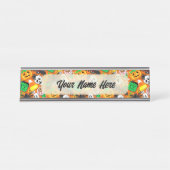 ハロウィン不気味キャンディパーティー デスクネームプレート (正面)