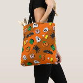 ハロウィン不気味キャンディパーティー トートバッグ (クローズアップ)
