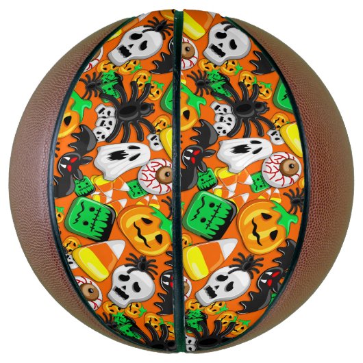 ハロウィン不気味キャンディパーティー バスケットボール (縦)