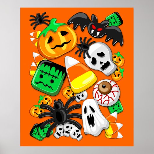 ハロウィン不気味キャンディパーティー ポスター (正面)