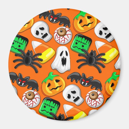 ハロウィン不気味キャンディパーティー マグネット (正面)
