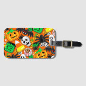 ハロウィン不気味キャンディパーティー ラゲッジタグ (正面横)