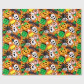 ハロウィン不気味キャンディパーティー ラッピングペーパー (フラット)