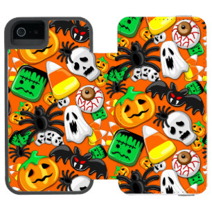 ハロウィン不気味キャンディパーティー iPhone SE/5/5sウォレットケース