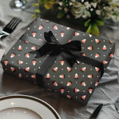 ハロウィン不気味キャンディーコーン模様 ラッピングペーパー