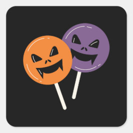 ハロウィン不気味キャンディ スクエアシール