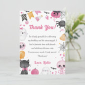 ハロウィン不気味キュート幽霊サンキューカード サンキューカード (スタンド正面)