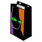 ハロウィン不気味クキーブラックキャットアイズ スモールペーパーバッグ (正面アングル)