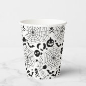 ハロウィン不気味クモの巣 紙コップ (右)