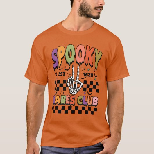 ハロウィン不気味クラブ友達 Tシャツ (正面)
