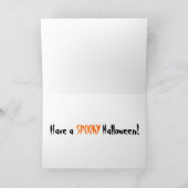 ハロウィン不気味グリーティングカード カード (内部)