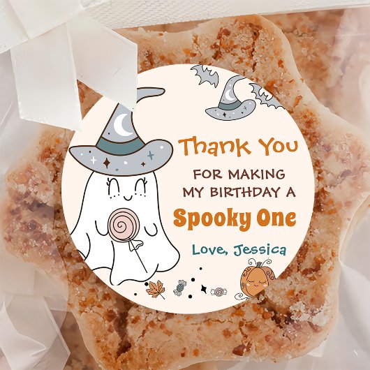 ハロウィン不気味グルービーかわいい誕生日パーティー ラウンドシール