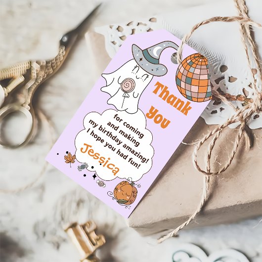 ハロウィン不気味グルーヴィキュート幽霊 ギフトタグ