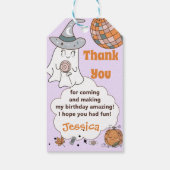 ハロウィン不気味グルーヴィキュート幽霊 ギフトタグ (裏面)