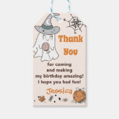 ハロウィン不気味グルーヴィキュート幽霊 ギフトタグ (正面)