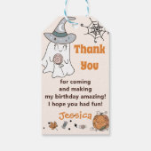 ハロウィン不気味グルーヴィキュート幽霊 ギフトタグ (裏面)