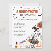 ハロウィン不気味グースの衣装パーティー 招待状 (正面)