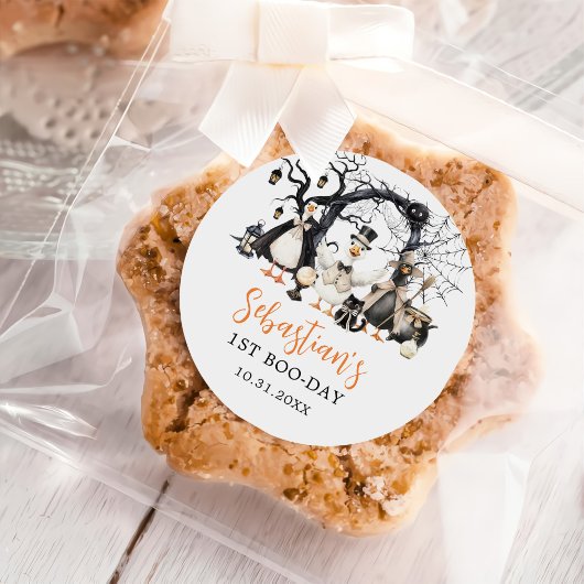 ハロウィン不気味グース1日パーティー ラウンドシール