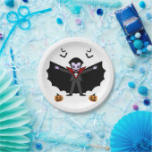 ハロウィン不気味コスチュームパーティードラキュラヴァンパイア ペーパープレート (パーティー)