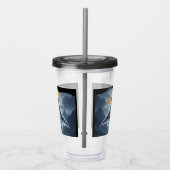 ハロウィン不気味ゴシック骨組みスピリット アクリルタンブラー (右)