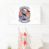 ハロウィン不気味サマースケルトンドリンク 横断幕 (インサイチュ)