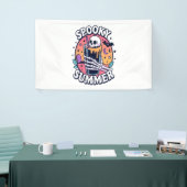 ハロウィン不気味サマースケルトンドリンク 横断幕 (トレードショー)