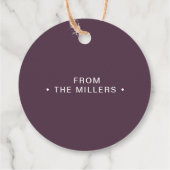 ハロウィン不気味サンキューパープルこうもり&スパイダーウェブ フェイバータグ (裏面)