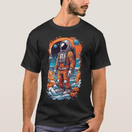 ハロウィン不気味シャツ宇宙飛行士 Tシャツ