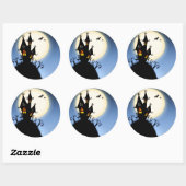 ハロウィン不気味シルエット ラウンドシール (シート)