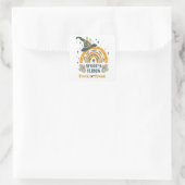 ハロウィン不気味シンボルパターン スクエアシール (バッグ)