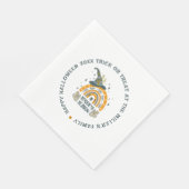 ハロウィン不気味シンボルパターン スタンダードランチョンナプキン (角)