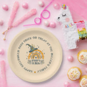 ハロウィン不気味シンボルパターン ペーパープレート (パーティー)