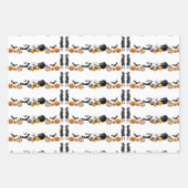 ハロウィン不気味シンボルBOOジャックOランタンムーン ラッピングペーパーシート (正面2)