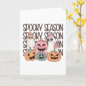 ハロウィン不気味シーズン カード (黄色い花)