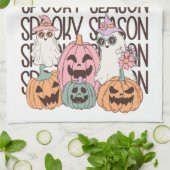 ハロウィン不気味シーズン キッチンタオル (折り畳み)