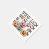 ハロウィン不気味シーズン スタンダードカクテルナプキン (角)