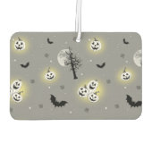 ハロウィン不気味シームレスパターン カーエアーフレッシュナー (裏面)